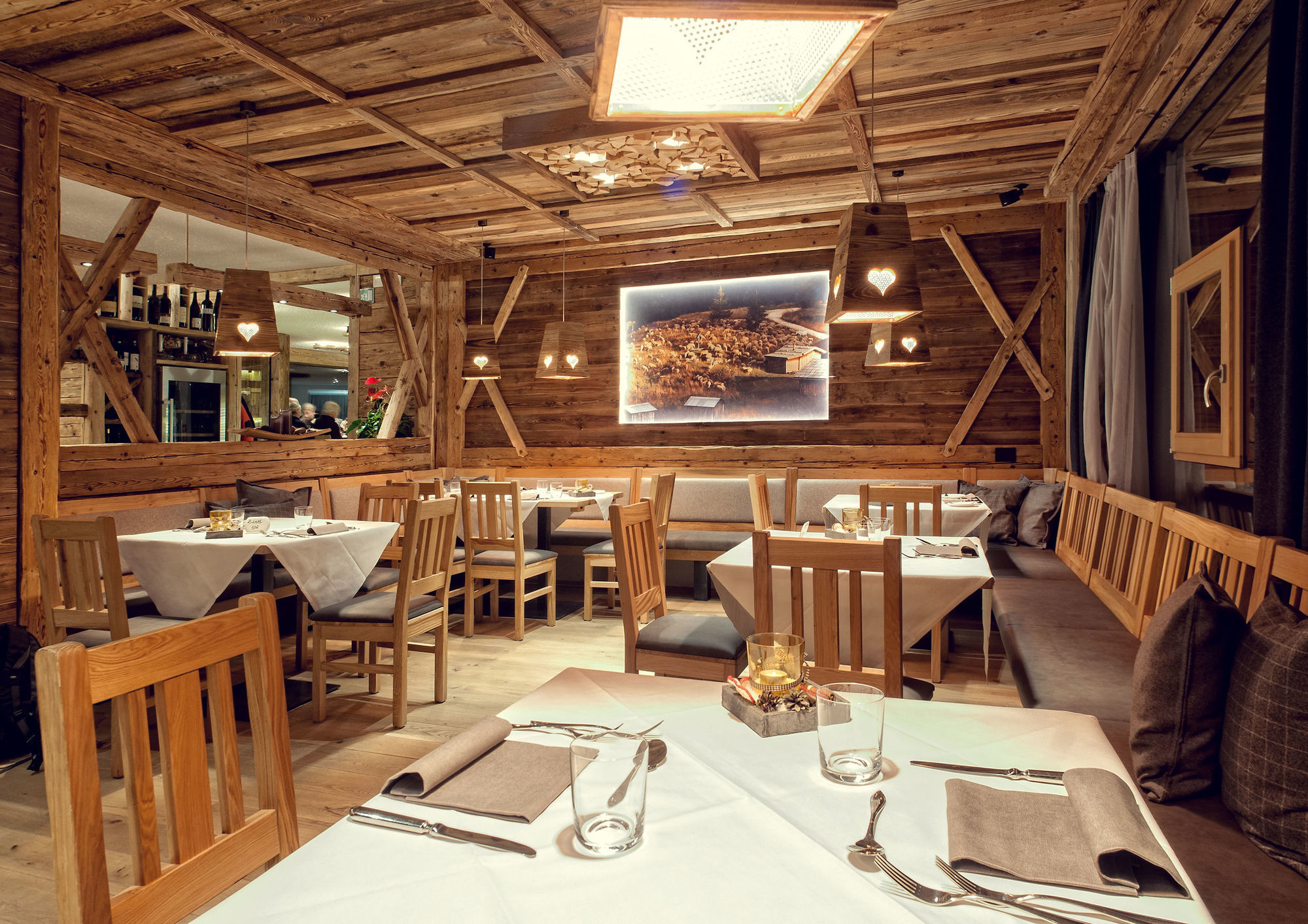 Alpine Hotel Gran Foda' St. Vigil Restaurang bild